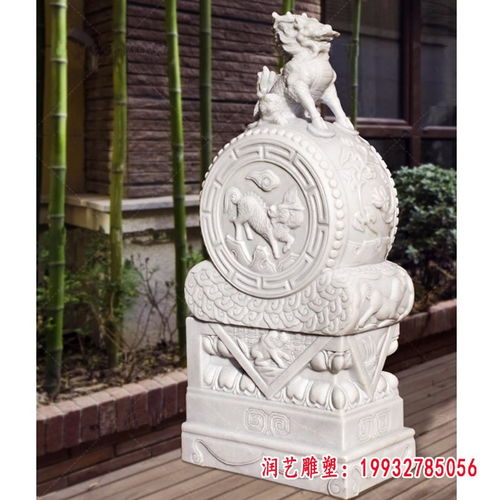 古代石像门墩 岳阳大理石雕塑门墩厂