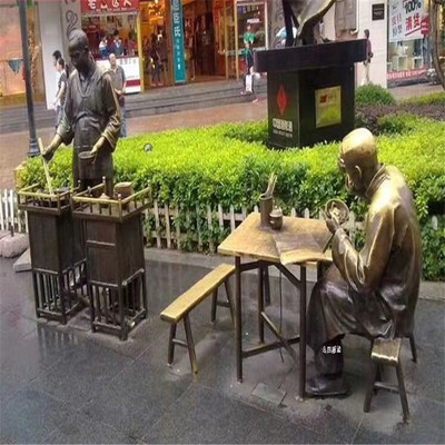 宁夏玻璃钢雕塑 名图仿铜人物雕塑厂家
