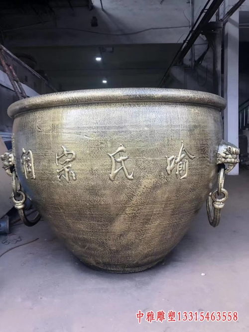 铜雕水缸雕塑 德州水缸铸铜雕塑生产厂家