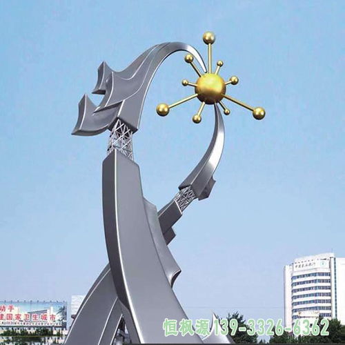 广场不锈钢仿真凤凰雕塑 黄山白钢仿真凤凰雕塑加工厂 恒枫源雕塑