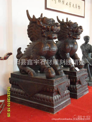 【鑫宇雕刻厂家批发晚霞红石雕麒麟雕刻麒麟大理石麒麟雕塑】曲阳县鑫宇石材雕刻经销处 - 产品库